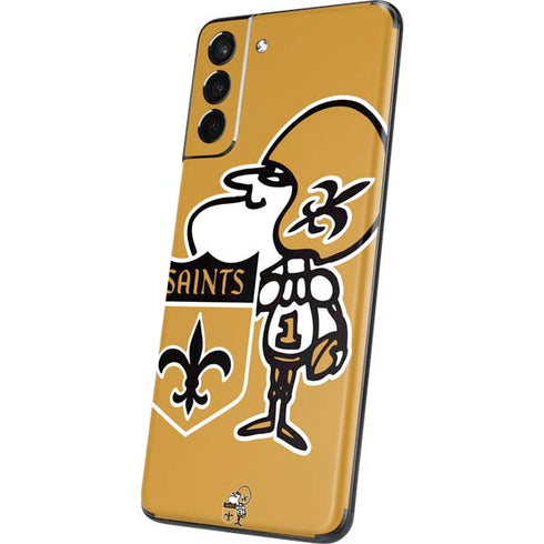 NFL New Orleans Saints Retro Logo Galaxy S21 Plus 5G Skin