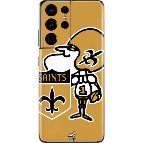 NFL New Orleans Saints Retro Logo Galaxy S21 Ultra 5G Skin