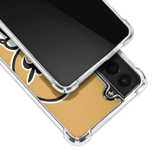 NFL New Orleans Saints Retro Logo Galaxy S22 Clear Case