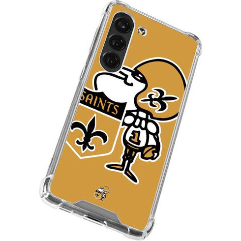 NFL New Orleans Saints Retro Logo Galaxy S23 Clear Case