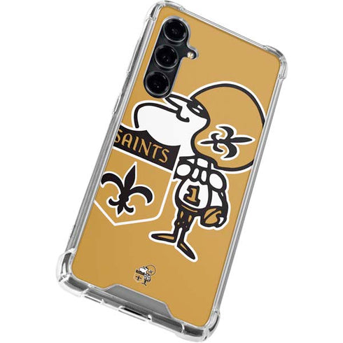 NFL New Orleans Saints Retro Logo Galaxy S23 FE Clear Case
