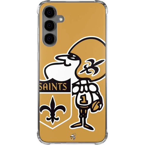 NFL New Orleans Saints Retro Logo Galaxy S24 Plus Clear Case