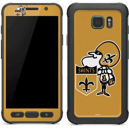 NFL New Orleans Saints Retro Logo Galaxy S7 Active Skin