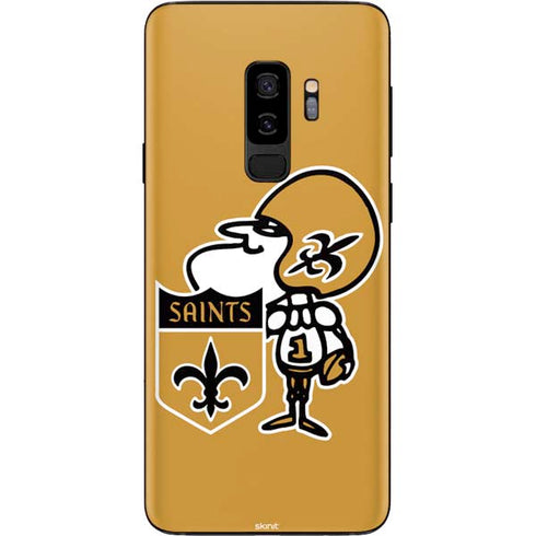NFL New Orleans Saints Retro Logo Galaxy S9 Plus Skin