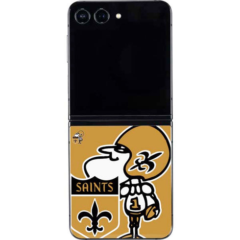NFL New Orleans Saints Retro Logo Galaxy Z Flip5 5G Skin