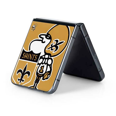 NFL New Orleans Saints Retro Logo Galaxy Z Flip5 5G Skin