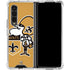 NFL New Orleans Saints Retro Logo Galaxy Z Fold4 5G Clear Case