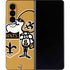 NFL New Orleans Saints Retro Logo Galaxy Z Fold4 5G Skin