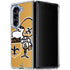 NFL New Orleans Saints Retro Logo Galaxy Z Fold5 5G Clear Case