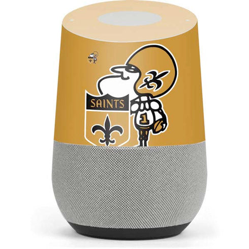 NFL New Orleans Saints Retro Logo Google Home Skin