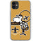 NFL New Orleans Saints Retro Logo iPhone 11 Clear Case