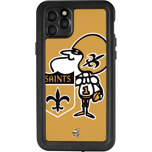 NFL New Orleans Saints Retro Logo iPhone 11 Pro Max Waterproof Case