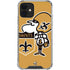 NFL New Orleans Saints Retro Logo iPhone 12 Mini Clear Case