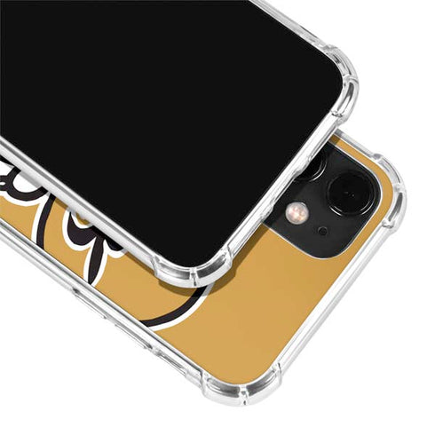 NFL New Orleans Saints Retro Logo iPhone 12 Mini Clear Case