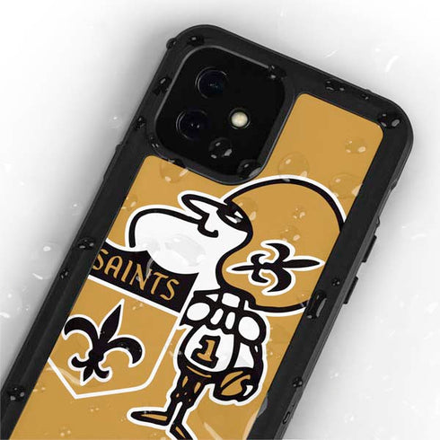 NFL New Orleans Saints Retro Logo iPhone 12 Mini Waterproof Case