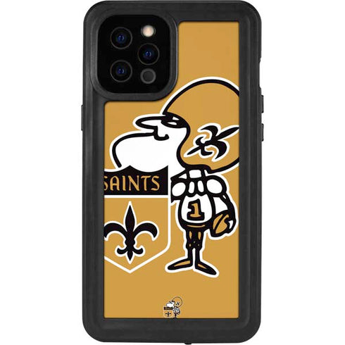 NFL New Orleans Saints Retro Logo iPhone 12 Pro Max Waterproof Case