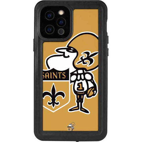 NFL New Orleans Saints Retro Logo iPhone 12 Pro Waterproof Case