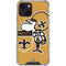 NFL New Orleans Saints Retro Logo iPhone 13 Mini Clear Case