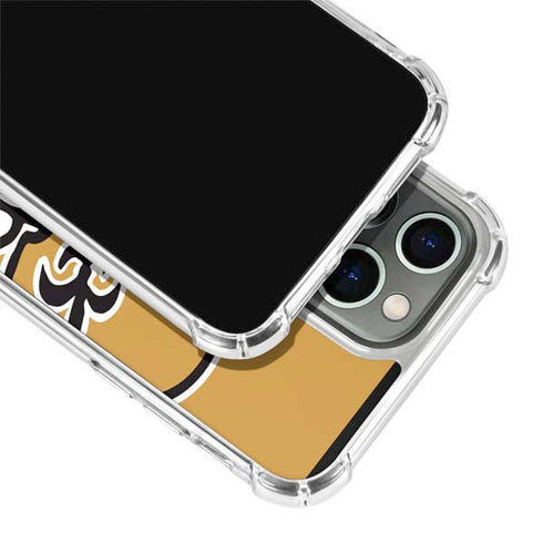 NFL New Orleans Saints Retro Logo iPhone 13 Pro Clear Case