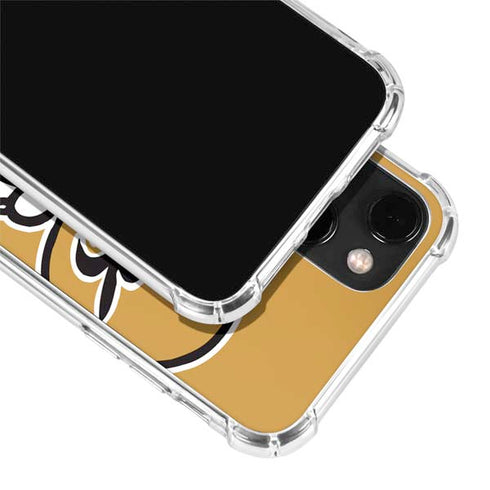 NFL New Orleans Saints Retro Logo iPhone 15 Plus Clear Case