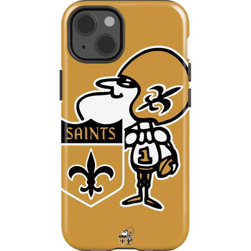 NFL New Orleans Saints Retro Logo iPhone 15 Impact Case