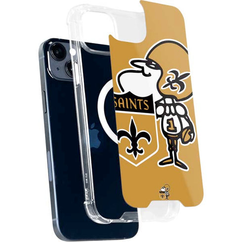 NFL New Orleans Saints Retro Logo iPhone 14 Plus MagSafe Case