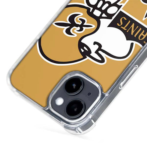 NFL New Orleans Saints Retro Logo iPhone 14 Plus MagSafe Case