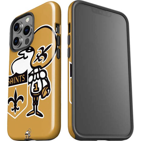 NFL New Orleans Saints Retro Logo iPhone 15 Pro Impact Case