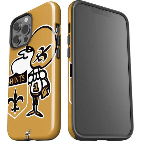NFL New Orleans Saints Retro Logo iPhone 15 Pro Max Impact Case