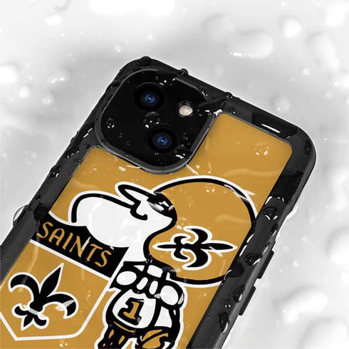 NFL New Orleans Saints Retro Logo iPhone 15 Waterproof Case