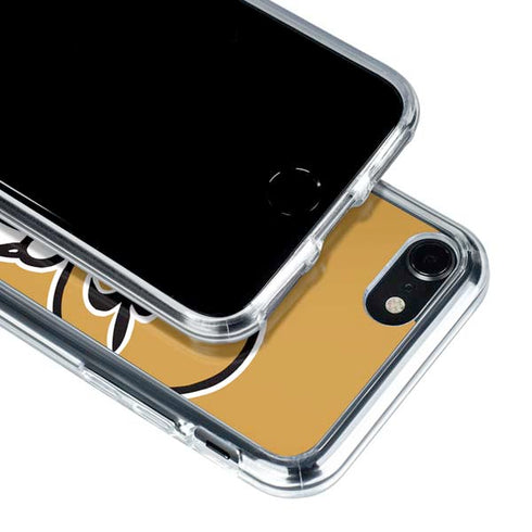 NFL New Orleans Saints Retro Logo iPhone SE (2nd & 3rd Gen) Clear Case