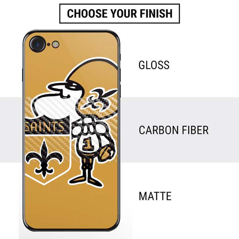 NFL New Orleans Saints Retro Logo iPhone SE (2nd & 3rd Gen) Skin