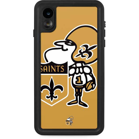 NFL New Orleans Saints Retro Logo iPhone XR Waterproof Case