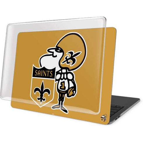 NFL New Orleans Saints Retro Logo MacBook Pro 13in (2020) Case plus Skin