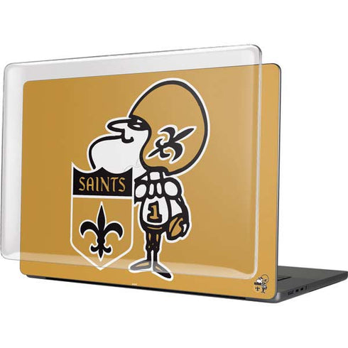 NFL New Orleans Saints Retro Logo MacBook Pro 16in (2021-25) Case plus Skin