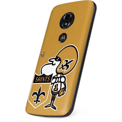 NFL New Orleans Saints Retro Logo Moto E5 Play Skin