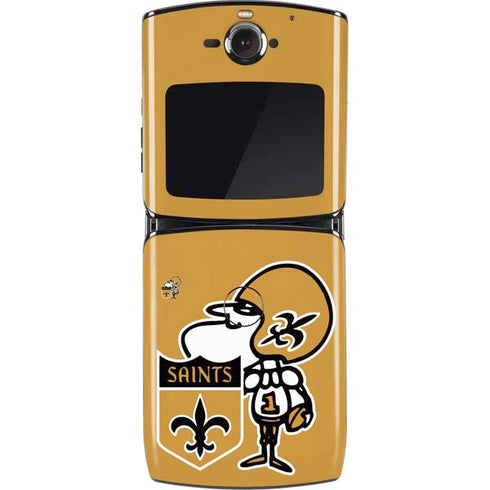 NFL New Orleans Saints Retro Logo Motorola RAZR Skin