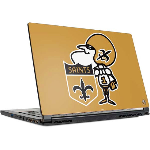 NFL New Orleans Saints Retro Logo MSI GS65 Stealth Laptop Skin