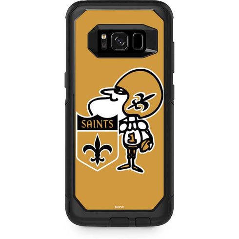 NFL New Orleans Saints Retro Logo Otterbox Commuter Galaxy Skin