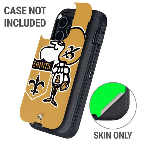 NFL New Orleans Saints Retro Logo Otterbox Defender iPhone Skin