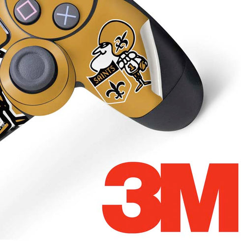 NFL New Orleans Saints Retro Logo PS4 Controller Skin