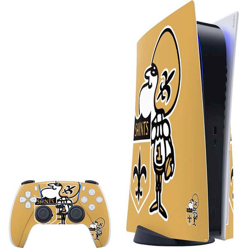 NFL New Orleans Saints Retro Logo PS5 Bundle Skin