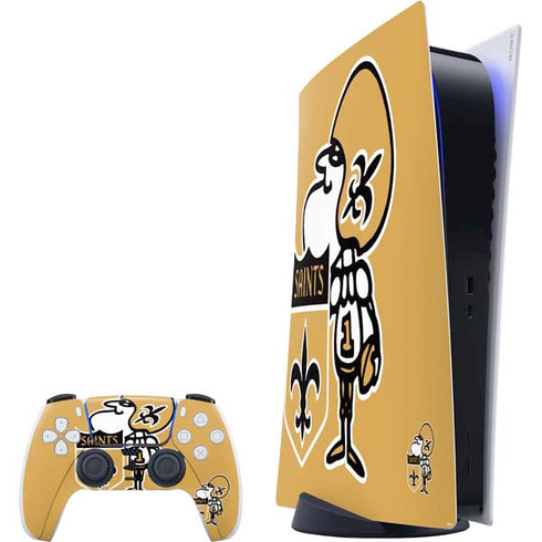 NFL New Orleans Saints Retro Logo PS5 Digital Edition Bundle Skin