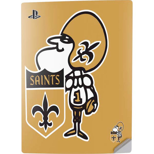 NFL New Orleans Saints Retro Logo PS5 Digital Edition Console Skin
