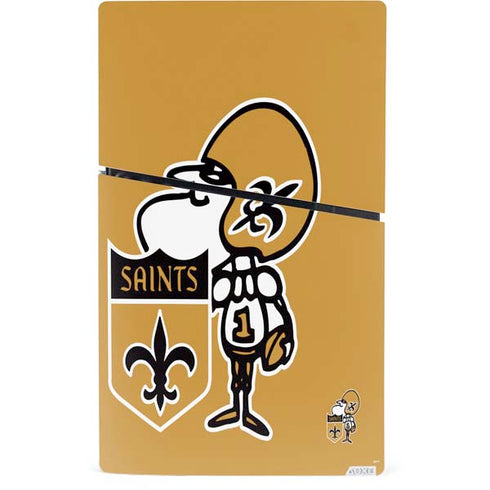 NFL New Orleans Saints Retro Logo PS5 Slim Digital Edition Console Skin