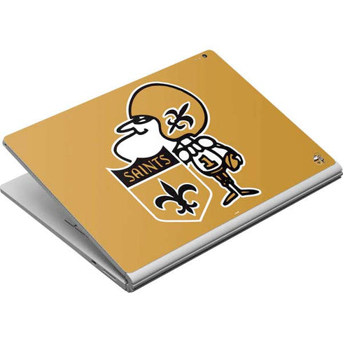 NFL New Orleans Saints Retro Logo Surface Book Skin