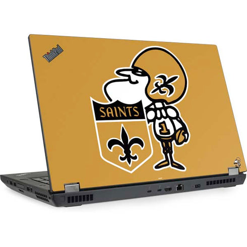NFL New Orleans Saints Retro Logo Lenovo ThinkPad Skin
