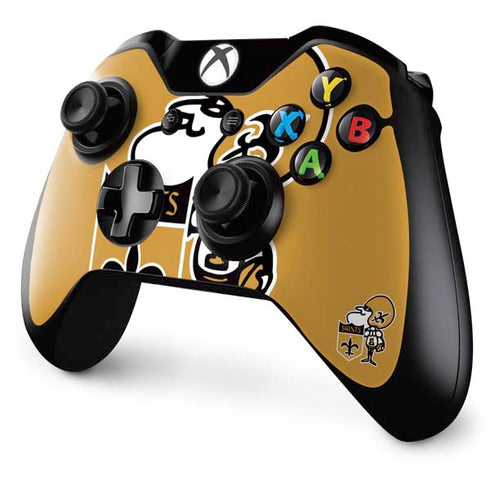 NFL New Orleans Saints Retro Logo Xbox One Controller Skin