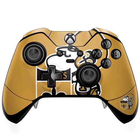 NFL New Orleans Saints Retro Logo Xbox One Elite Controller Skin