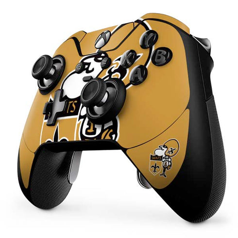 NFL New Orleans Saints Retro Logo Xbox One Elite Controller Skin
